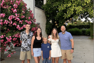 Emma Hopkinson With Her Family